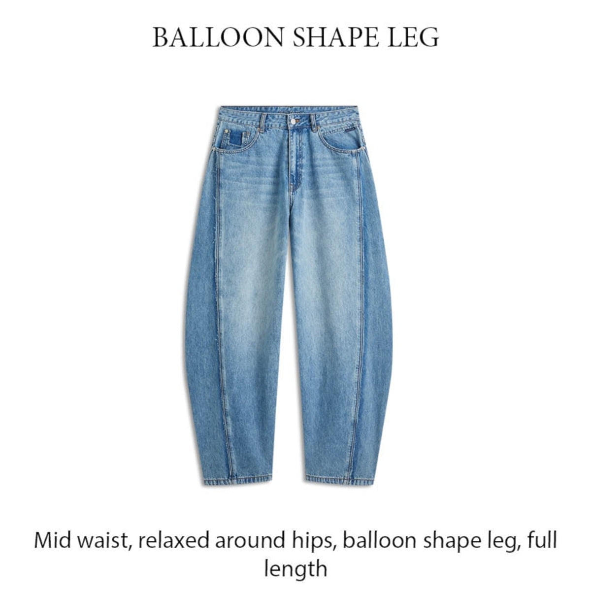 Summum lichtblauwe balloon fit
