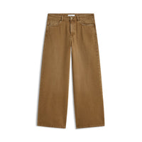 Summum cognac kleurige wide leg jeans