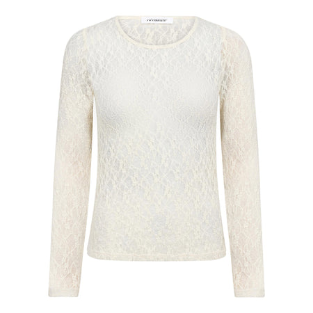Co'Couture Kanttop – Offwhite