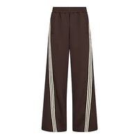 Co'Couture  Donkerbruine Broek met Sportieve Bies
