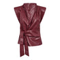 Co’Couture bordeaux Leatherlook Top