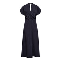Co'Couture -Elegante maxi-jurk met krijtstreep
