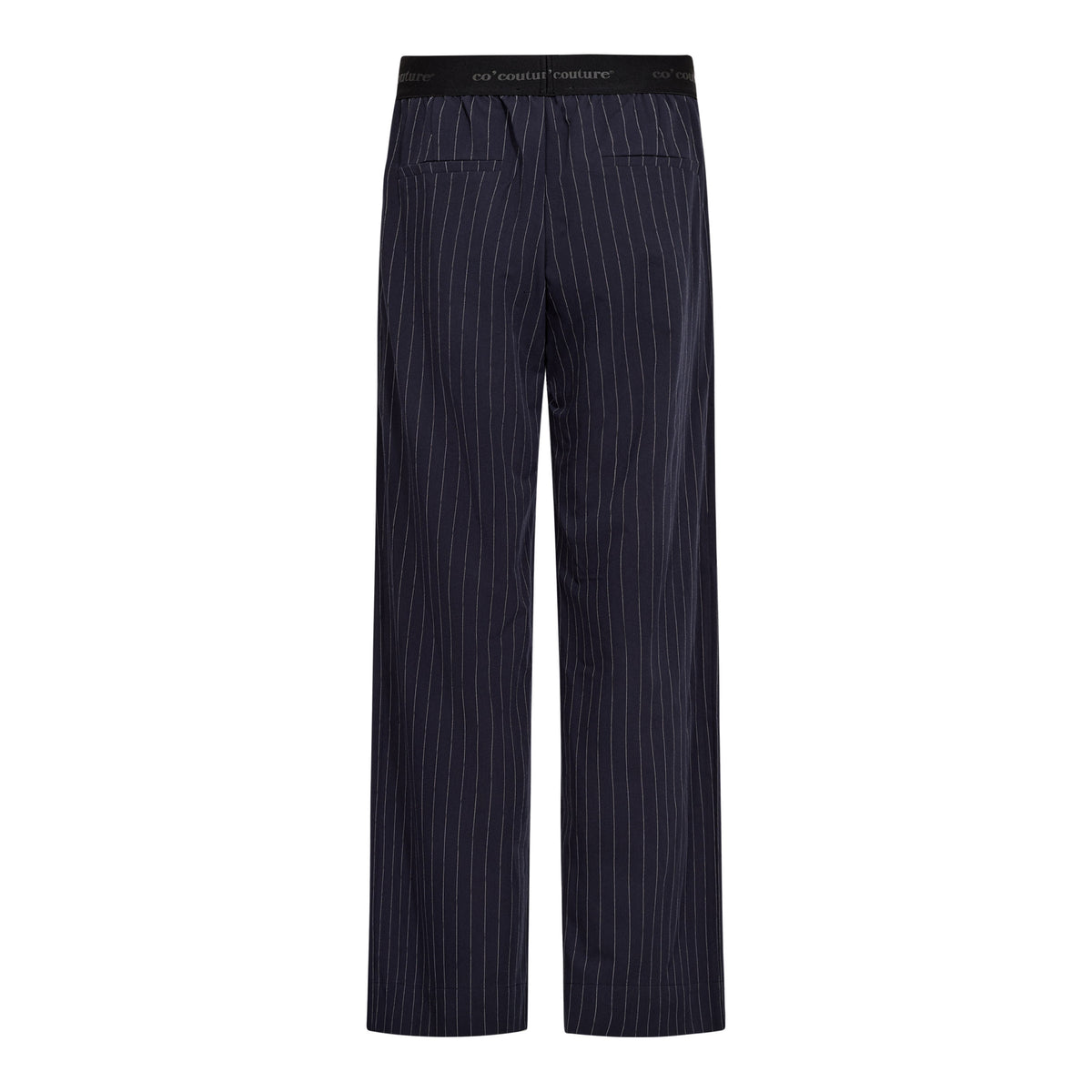 Co'Couture – Donkerblauwe pantalon met krijtstreep