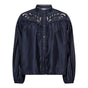 Co'Couture – Elegante donkerblauwe blouse