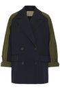 Culture oversize groen/blauwe  blazer