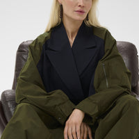 Culture oversize groen/blauwe  blazer