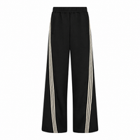 Co ' Couture zwarte travelbroek met dubbele streep