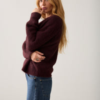 Summum bordeaux wollen vest