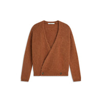 Summum bruin gebreid overslag vest