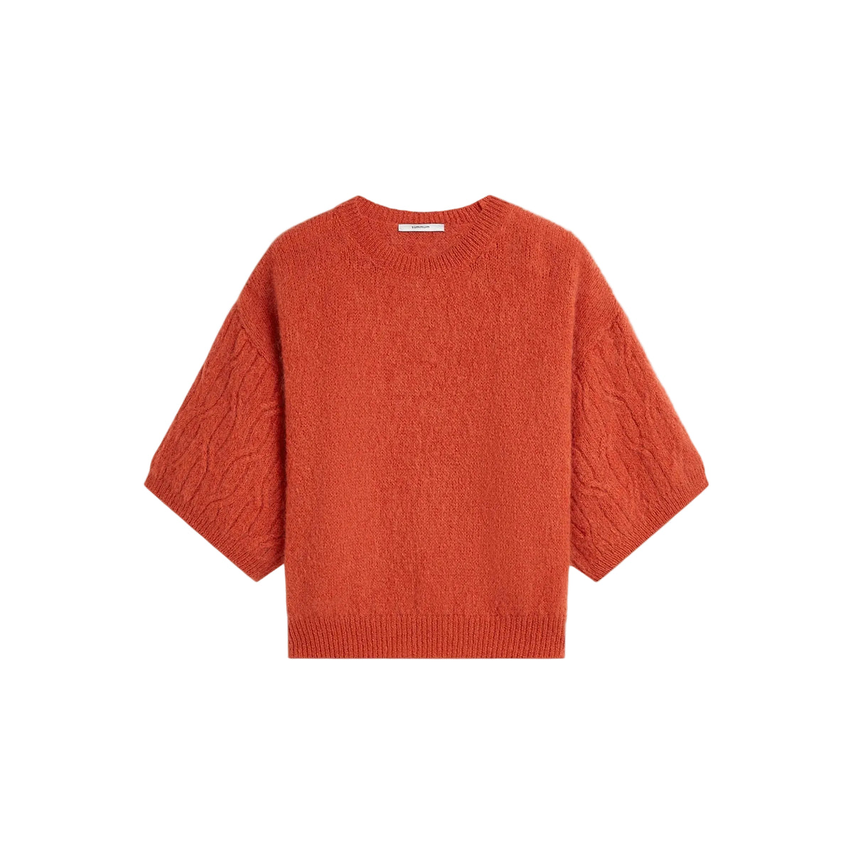 Summum oranje Trui met Kabeldetail