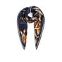 Summum sjaal met blauw/goud print