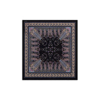 Summum donker blauw gebloemde sjaal