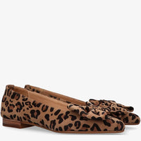 Tango ballerina met leopardprint en strik