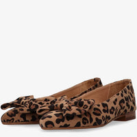 Tango ballerina met leopardprint en strik