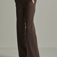 Para Mi Mira Pantalon – Wide Leg- Deep brown