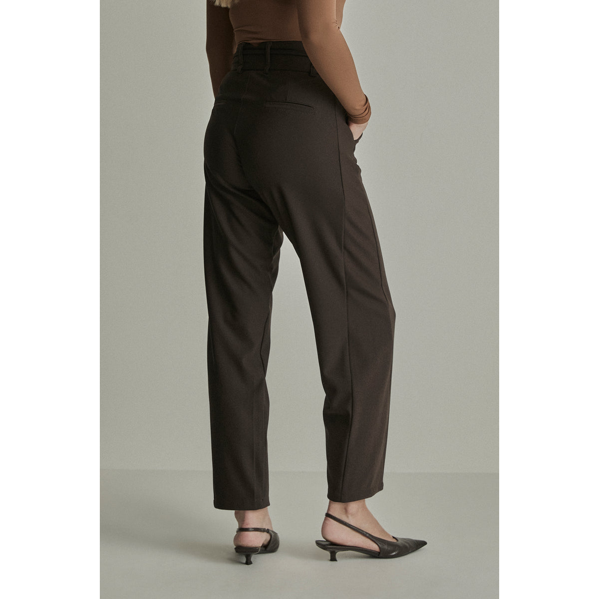 Para Mi Bruine Coco crepe broek