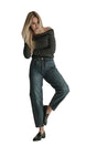 Para Mi blauw/bruine Coco barrel jeans
