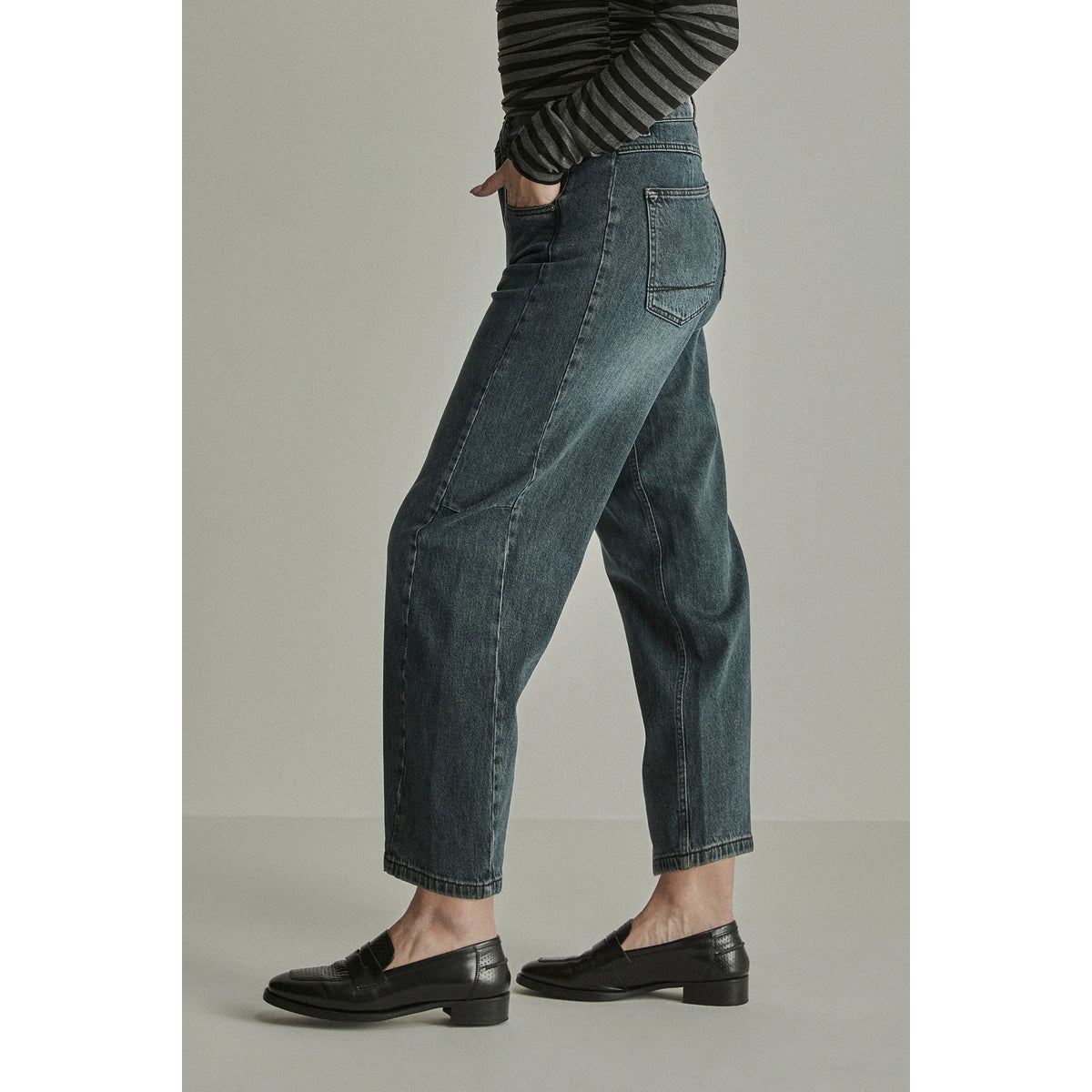 Para Mi blauw/bruine Coco barrel jeans