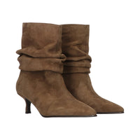 Tango beige  suéde Faya enkellaarsje taupe