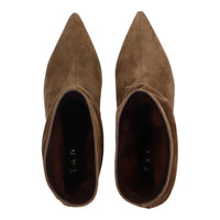 Tango beige  suéde Faya enkellaarsje taupe