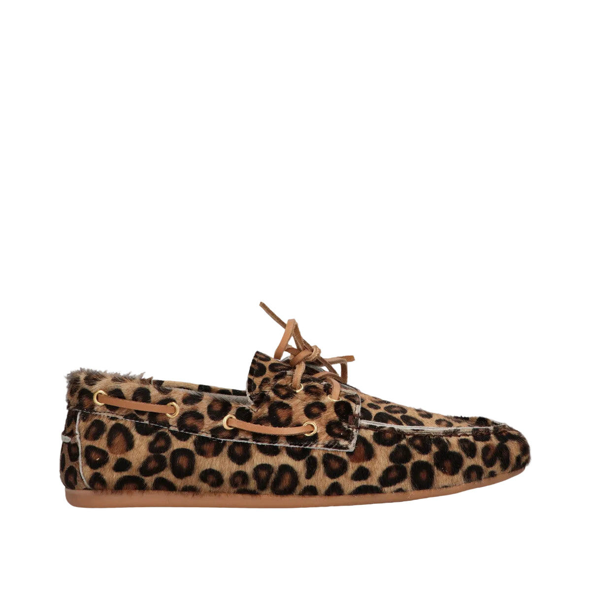 Tango moccasin met leopardprint