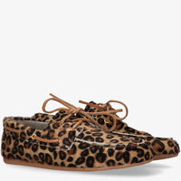 Tango moccasin met leopardprint