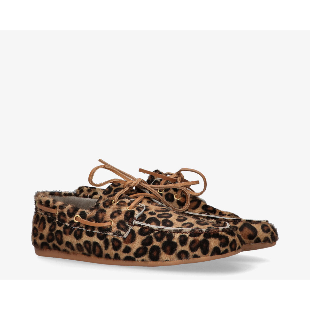 Tango moccasin met leopardprint