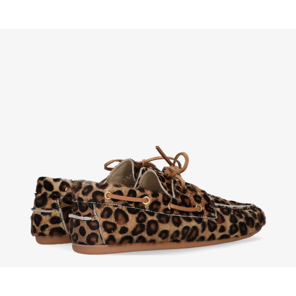 Tango moccasin met leopardprint