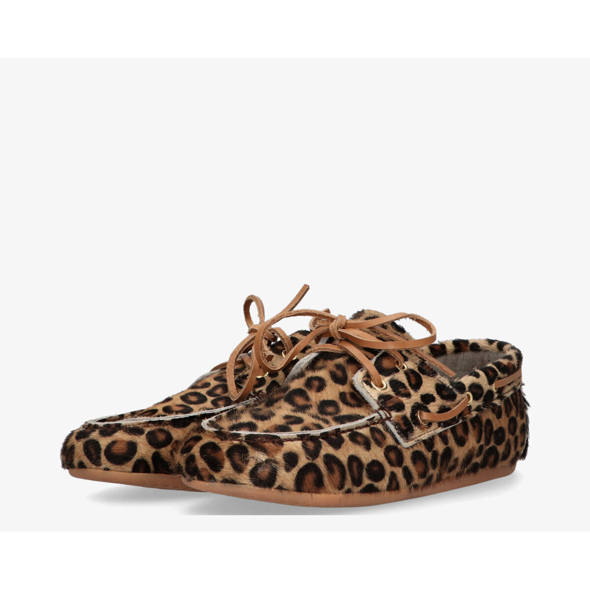 Tango moccasin met leopardprint