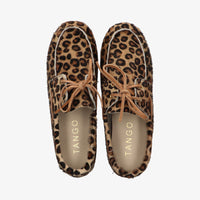 Tango moccasin met leopardprint
