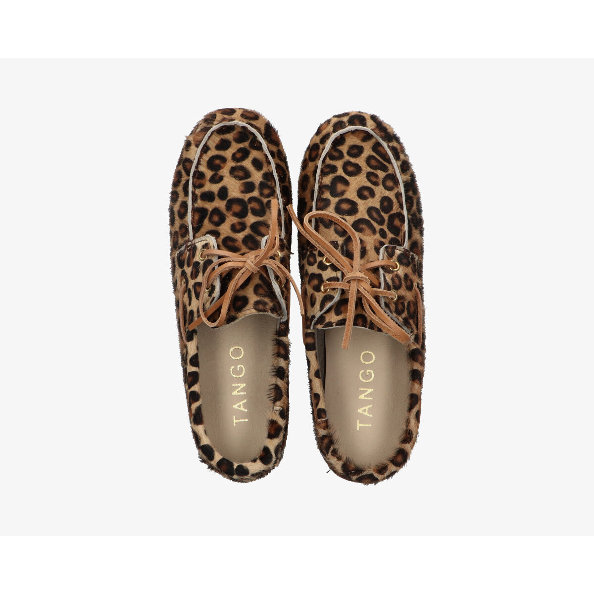 Tango moccasin met leopardprint