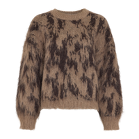 MSCH Copenhagen fluffy trui in bruin tinten