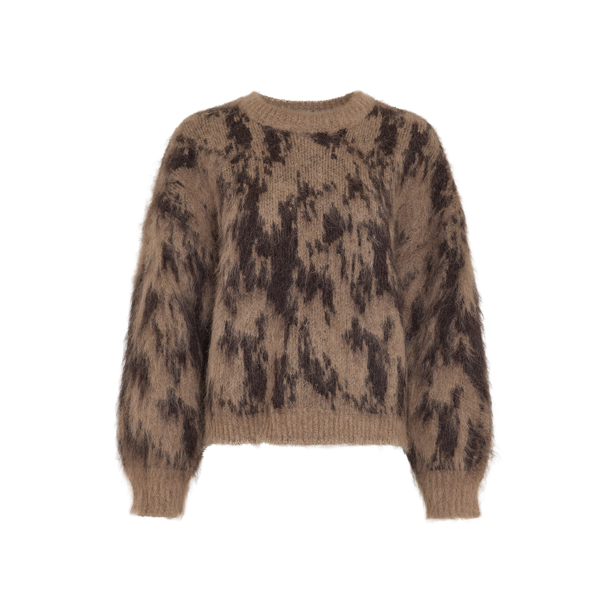 MSCH Copenhagen fluffy trui in bruin tinten