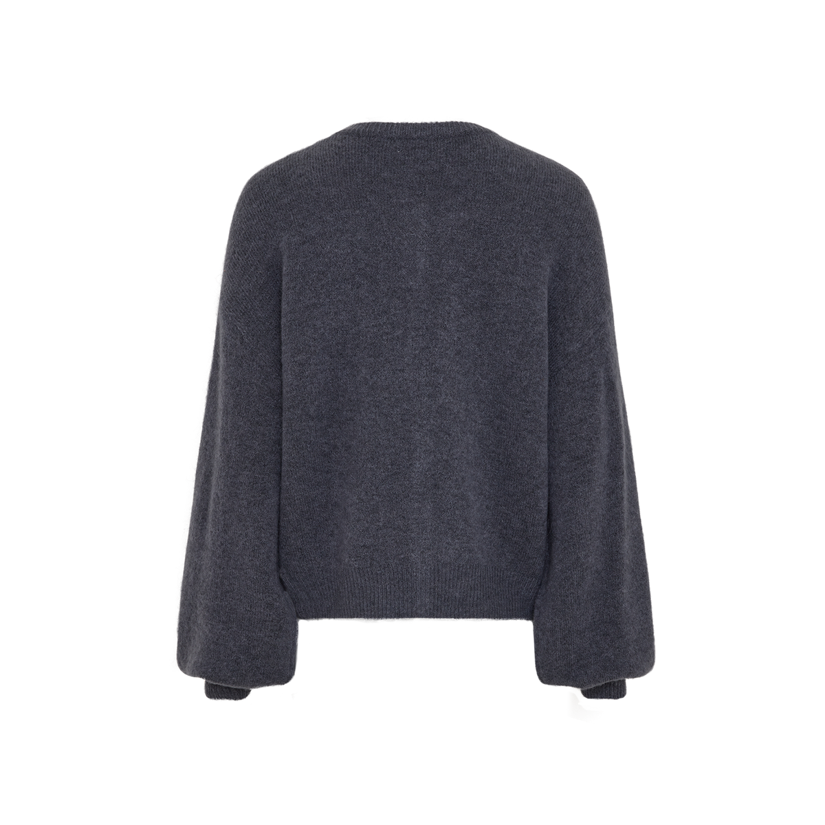 MSCH Copenhagen blauwe gebreid vest met pofmouwen