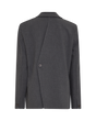 MSCH Copenhagen donkergrijze blazer met overslag op de rug