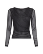 MSCH Copenhagen zwart mesh shirt