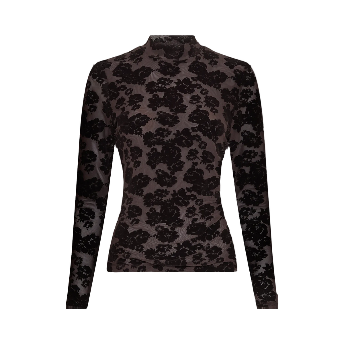 MSCH Copenhagen Mesh bloemen top met col