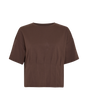 MSCH Copenhagen bruin shirt met plooien