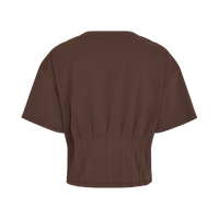 MSCH Copenhagen bruin shirt met plooien