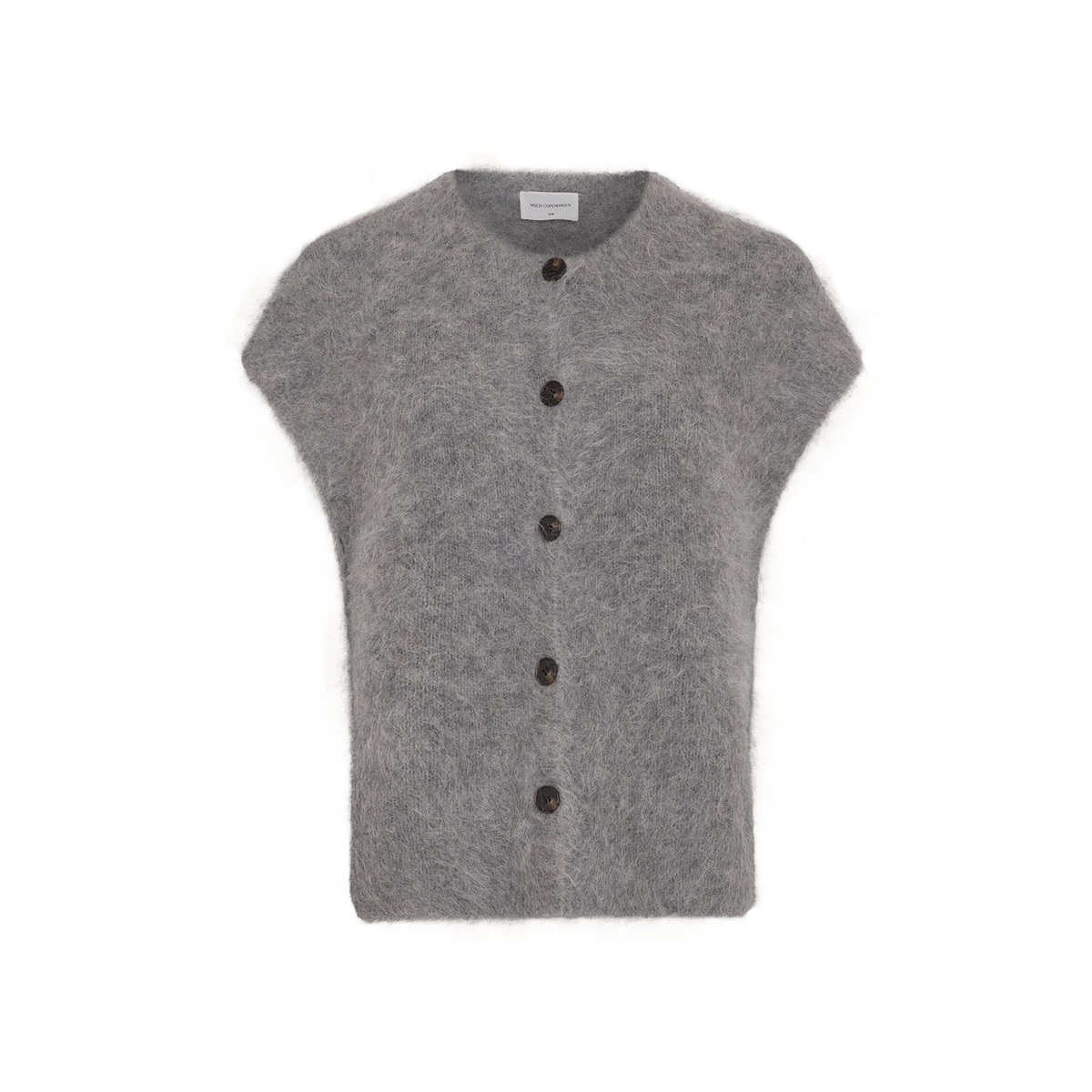 MSCH Copenhagen grijs wollen mouwloos vest