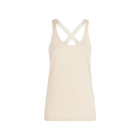 Summum wolwitte top met glitterkruisband