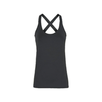 Summum zwarte top met glitter kruisband
