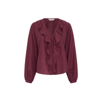 MSCH Copenhagen rode blouse met ruches