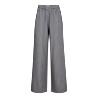 Co'Couture Wide Leg Pantalon – Grijs met Krijtstreep