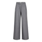 Co'Couture Wide Leg Pantalon – Grijs met Krijtstreep