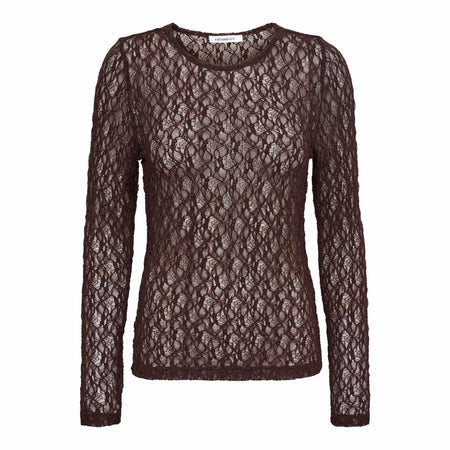 Co'Couture Kanttop – Donkerbruin