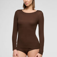 Oroblu bruin shirt lange mouwen