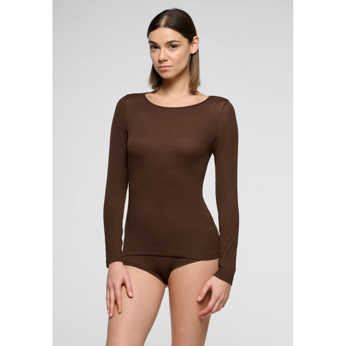 Oroblu bruin shirt lange mouwen