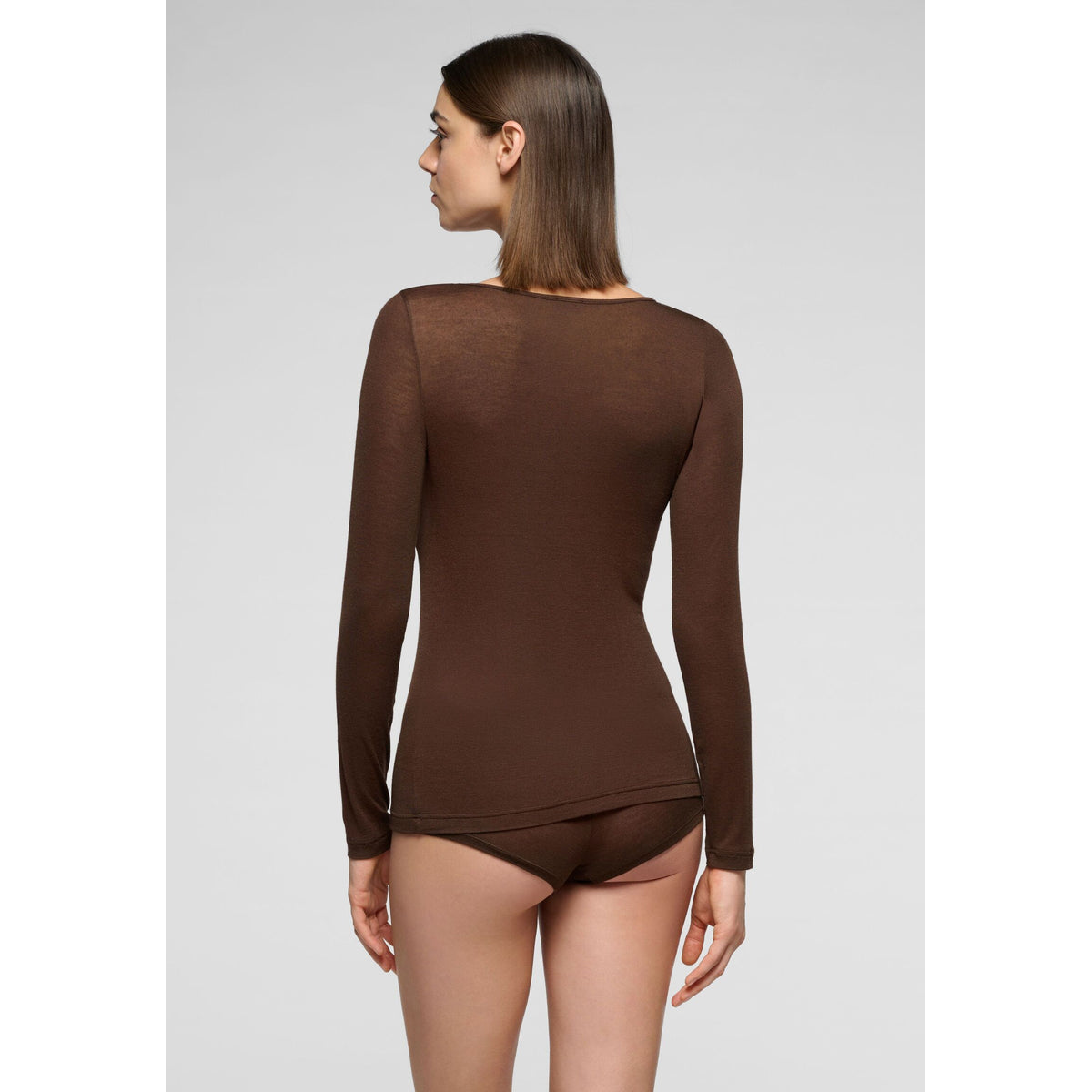 Oroblu bruin shirt lange mouwen