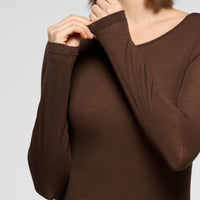 Oroblu bruin shirt lange mouwen